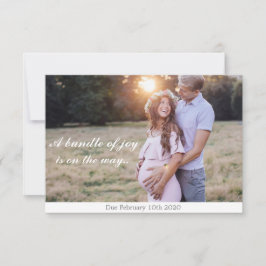 Tarjeta de Invitación de embarazo dulce