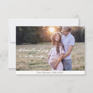 Tarjeta de Invitación de embarazo dulce