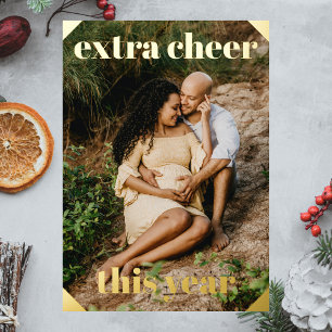 Tarjeta de Invitación de Embarazo Extra Cheque est