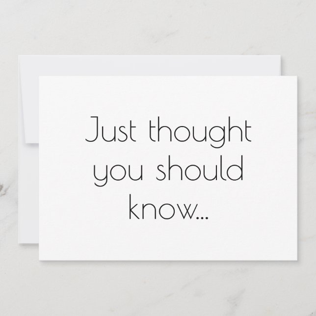 Tarjeta de Invitación de embarazo Minimalista de M (Anverso)