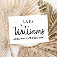 Tarjeta de Invitación de embarazo moderna