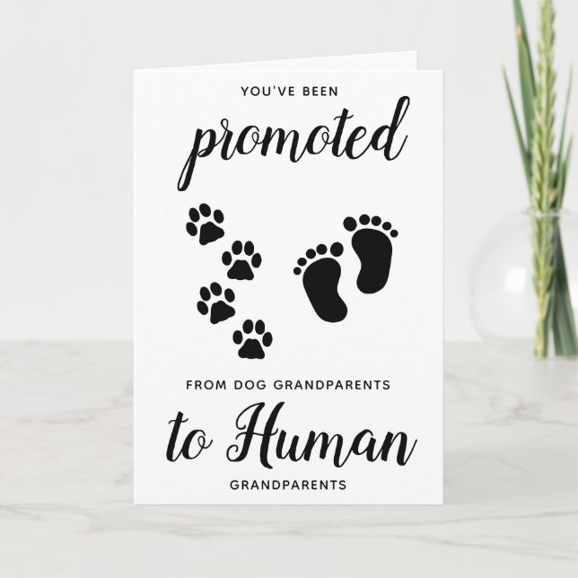 Tarjeta de Invitación de embarazo para abuelos de  (Anverso)