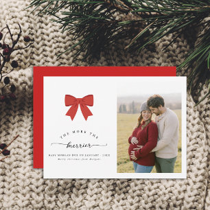 Tarjeta de Invitación de Embarazo para Navidades d