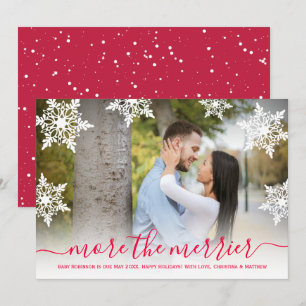 Tarjeta de Invitación de embarazo para Navidades f