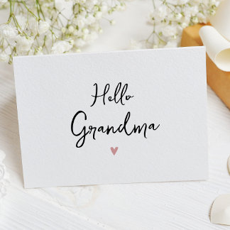 Tarjeta de Invitación de embarazo simple de la abu