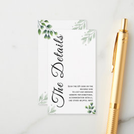 Tarjeta de Invitación de Enclosure con Minimalista