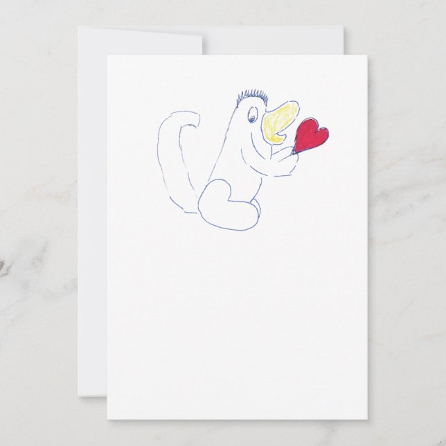 Tarjeta de invitación de error de amor (Anverso)