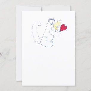 Tarjeta de invitación de error de amor