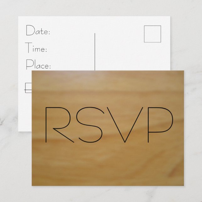 Tarjeta de invitación de fiesta (Anverso / Reverso)