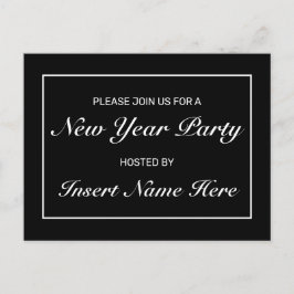 Tarjeta de invitación de fiesta de Año Nuevo minim