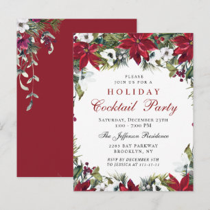 Tarjeta de invitación de fiesta de cócteles de vac