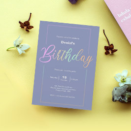 Tarjeta de invitación de fiesta de cumpleaños | Co