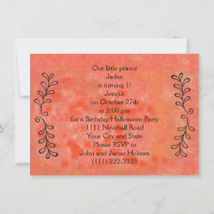 Tarjeta de invitación de fiesta de cumpleaños/Hall