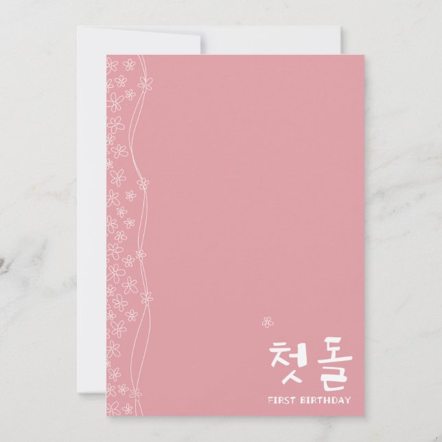 Tarjeta de invitación de fiesta de cumpleaños para (Reverso)