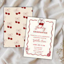 Tarjeta de Invitación de Fiesta de Graduación Cher