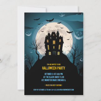 Tarjeta de invitación de fiesta de Halloween