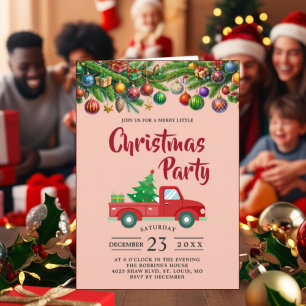 Tarjeta de invitación de fiesta de navidades: Dise