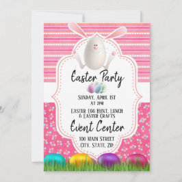 Tarjeta de invitación de fiesta de Pascua