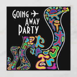 Tarjeta de invitación de fiesta de salida