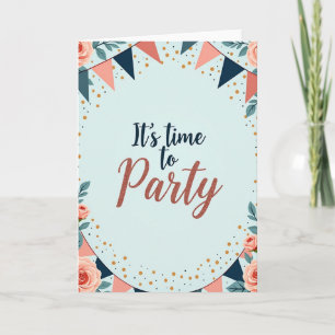 Tarjeta de Invitación de Fiesta Floral