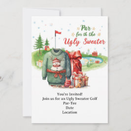Tarjeta de invitación de fiesta para Navidades de