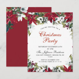 Tarjeta de invitación de fiesta para Navidades de 