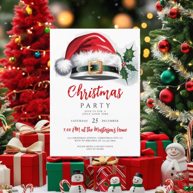 Tarjeta de invitación de fiesta para navidades. Ed (Subido por el creador)