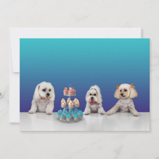 Tarjeta de invitación de fiesta plana personalizab