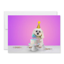 Tarjeta de invitación de fiesta plana personalizab