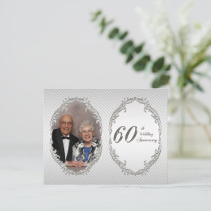 Tarjeta de Invitación de Foto de Aniversario de Bo