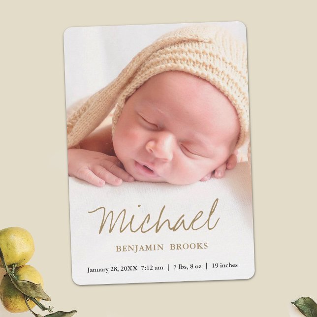 Tarjeta de Invitación de foto para bebé personaliz (Subido por el creador)