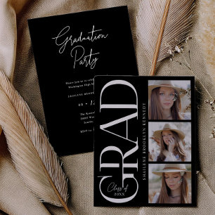 Tarjeta de invitación de fotografía para fiesta de