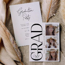 Tarjeta de invitación de fotografía para fiesta de