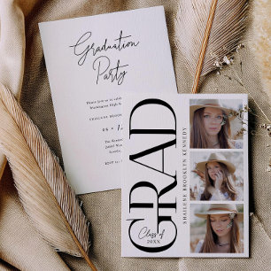 Tarjeta de invitación de fotografía para fiesta de