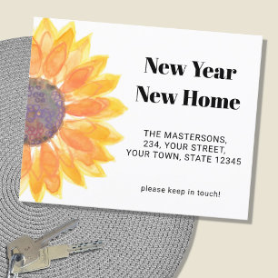 Tarjeta de Invitación de girasol residencial nueva