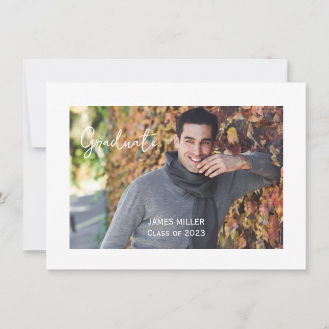 Tarjeta de Invitación de graduación (Anverso)