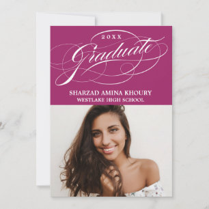 TARJETA DE INVITACIÓN DE GRADUACIÓN 2 CON LETRA EL
