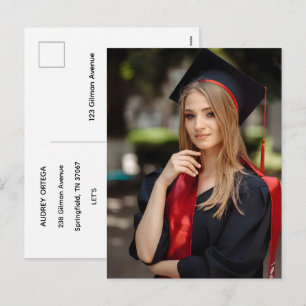 Tarjeta de Invitación de Graduación con Caligrafía
