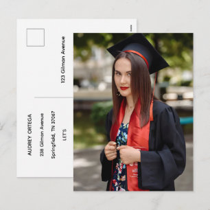 Tarjeta de Invitación de Graduación con Caligrafía
