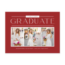 Tarjeta de Invitación de Graduación con Collage de