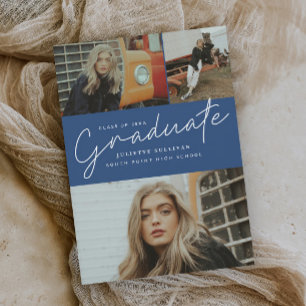 Tarjeta de Invitación de Graduación con Collage de