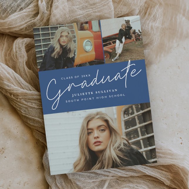 Tarjeta de Invitación de Graduación con Collage de (Subido por el creador)