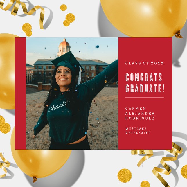 TARJETA DE INVITACIÓN DE GRADUACIÓN CONGRATULACION (Subido por el creador)