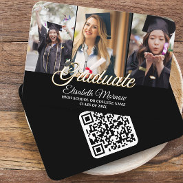 Tarjeta de Invitación de graduación de código QR c