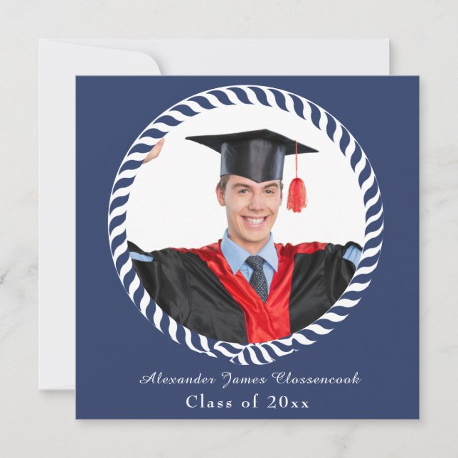 Tarjeta de invitación de Graduación de Fotografía  (Anverso)