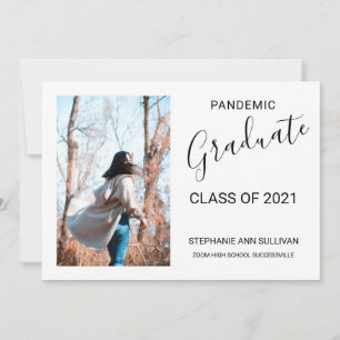 Tarjeta de Invitación de graduación de fotos pandé