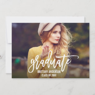 Tarjeta de Invitación de graduación de guión de pi