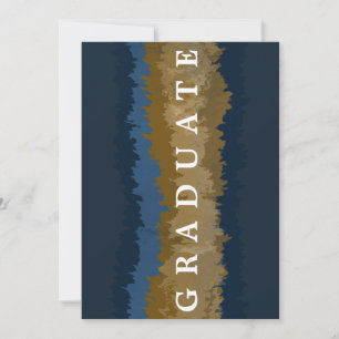 Tarjeta de Invitación de graduación de mármol de o