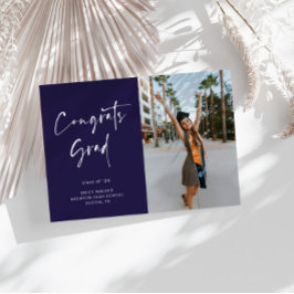 Tarjeta de Invitación de Graduación de Script Escr