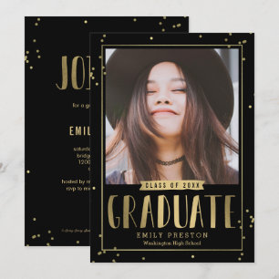 Tarjeta de Invitación de Graduación EDITABLE COLOR